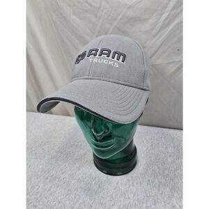 Dodge Ram Gray Truck Hat Fitted Quick Cool & Dry